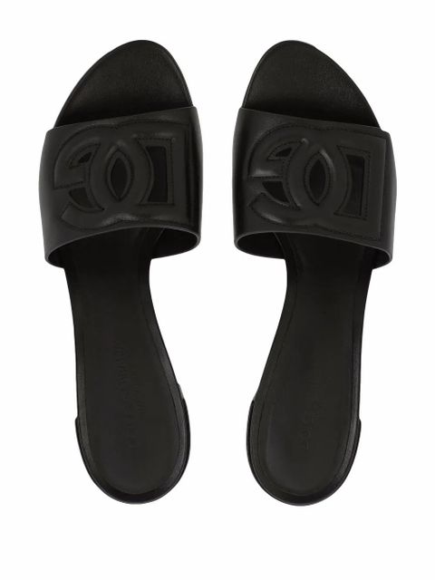 Dolce & Gabbana 40mm DG-logo mules - Black