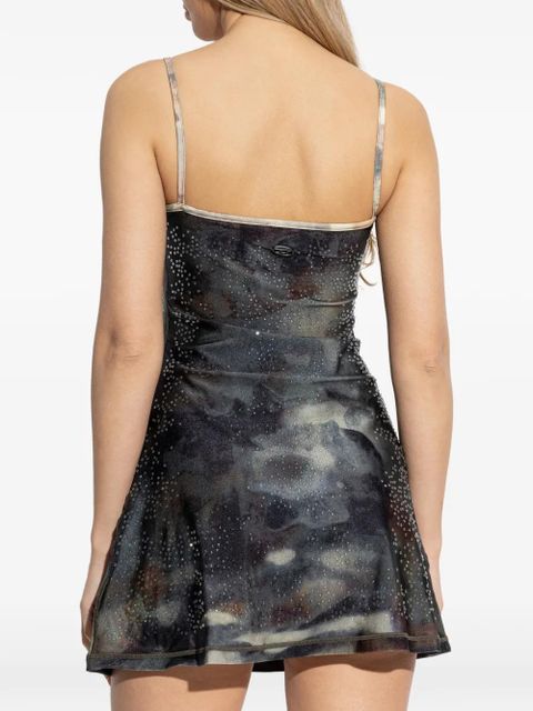 Diesel D-Loop embellished slip mini dress - Black