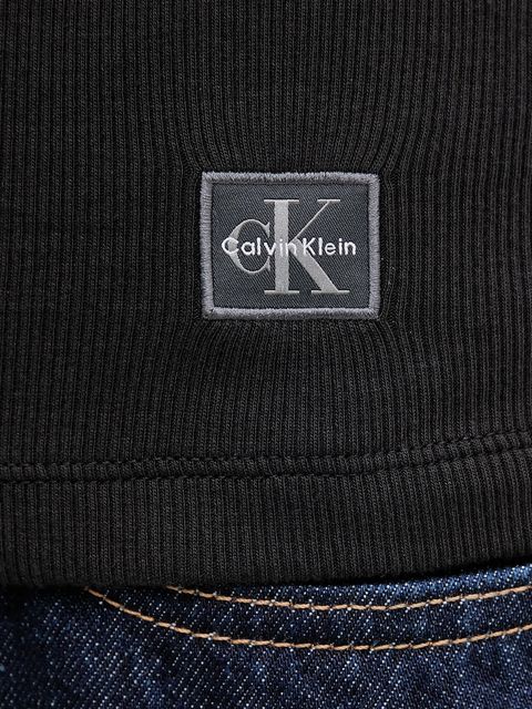 Calvin Klein Jeans polo damski kolor czarny LV047C907G