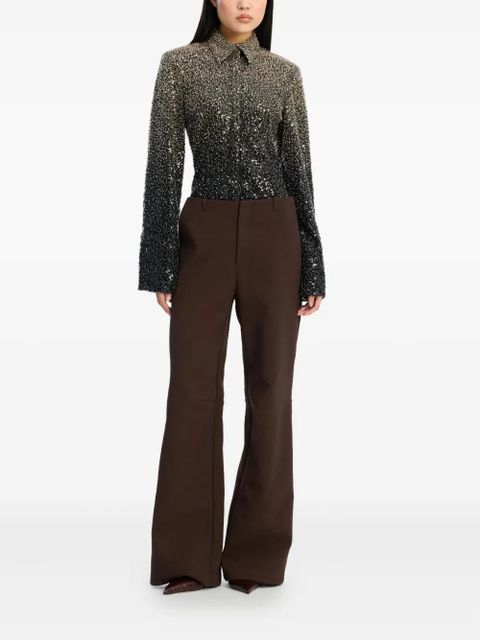 ROTATE BIRGER CHRISTENSEN beaded shirt - Grey - zdjęcie produktu nr 2