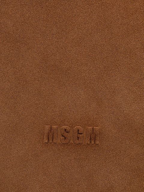 MSGM torebka zamszowa kolor brązowy 3941MDZ65.966