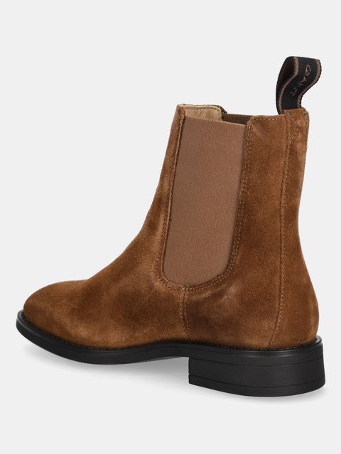 Gant sztyblety zamszowe Fayy damskie kolor brązowy na płaskim obcasie 31553127 - zdjęcie produktu nr 2