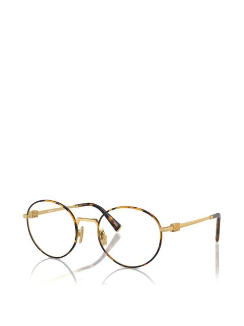 Miu Miu Eyewear round-frame glasses - Gold - zdjęcie produktu nr 2