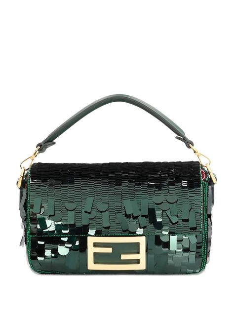 FENDI mini Baguette sequin tote bag - Green - zdjęcie produktu nr 1