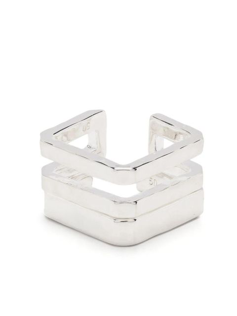 Zadig&Voltaire brass angular ring - Silver - zdjęcie produktu nr 1