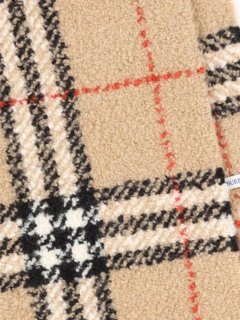 Burberry checked fringed scarf - Neutrals - zdjęcie produktu nr 2
