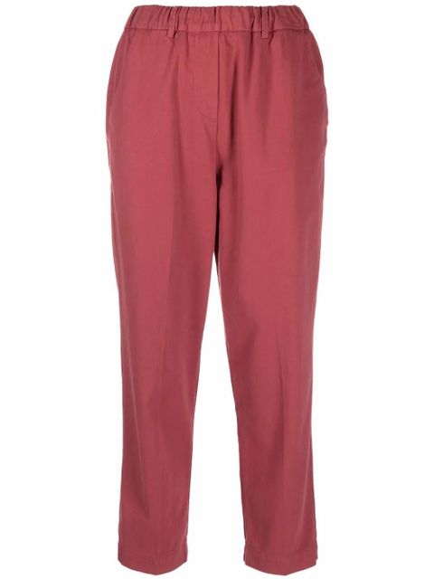 Alysi straight-leg cotton trousers - Red - zdjęcie produktu nr 1