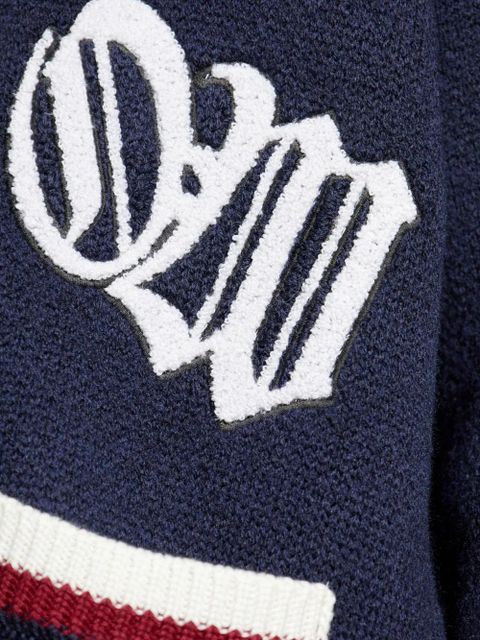 Off-White Varsity jacquard cardigan - Blue - zdjęcie produktu nr 2