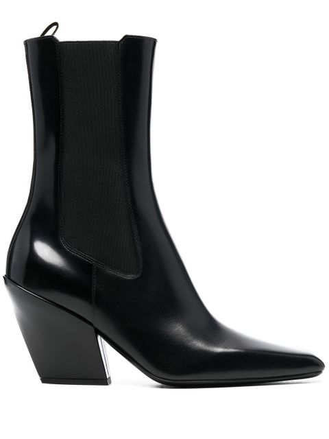 Prada 95mm sculpted heel boots - Black - zdjęcie produktu nr 1