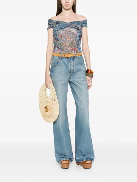 ETRO flower-pattern top - Blue - zdjęcie produktu nr 2