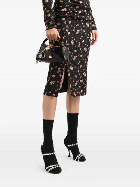 Dolce & Gabbana charm-detail satchel bag - Black