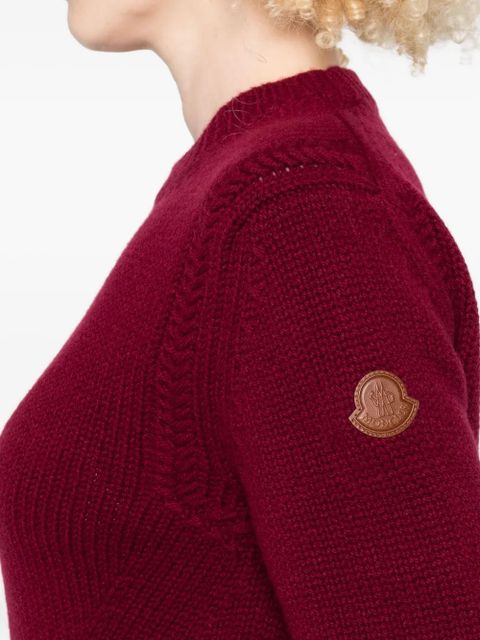 Moncler round-neck sweater - Red