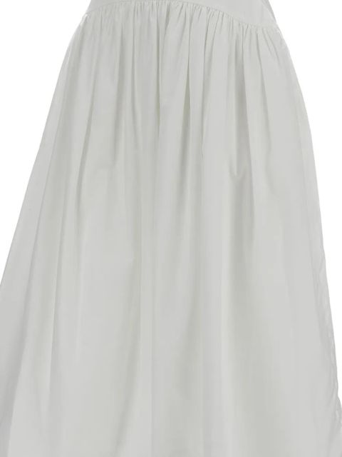 Simone Rocha gathered midi skirt - White