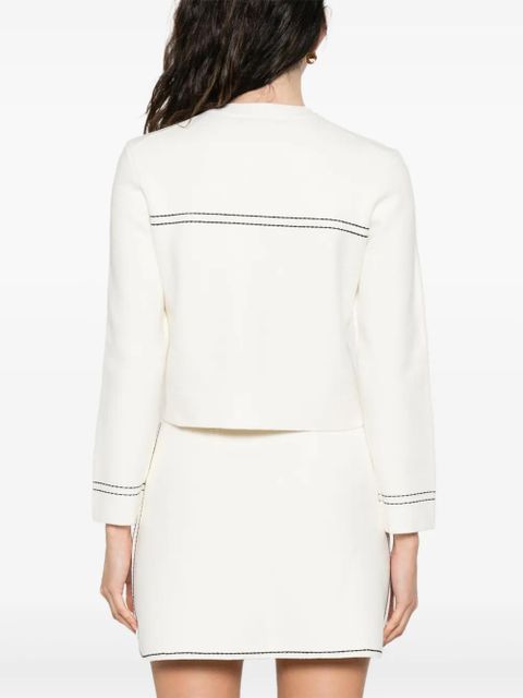 Maje contrast-stitch cardigan - Neutrals - zdjęcie produktu nr 2