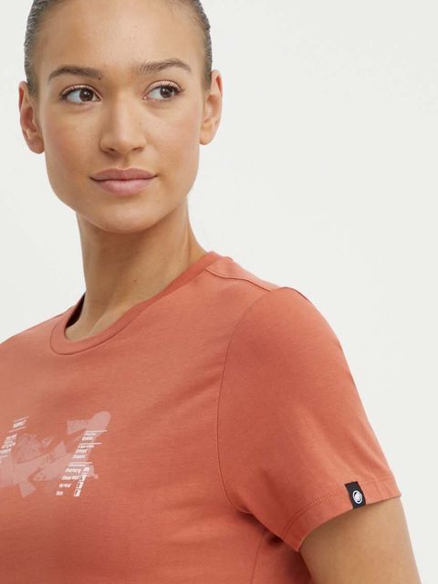 Mammut t-shirt Massone damski kolor pomarańczowy