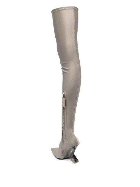 The Attico Cheope 105mm thigh-high boots - Grey