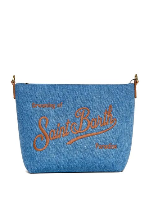 MC2 Saint Barth Aline embroidered clutch bag - Blue - zdjęcie produktu nr 1