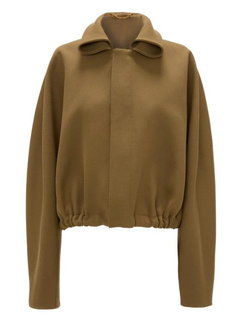 Victoria Beckham roll-neck bomber jacket - Neutrals - zdjęcie produktu nr 1