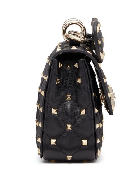 Valentino Garavani Rockstud-spike leather tote bag - Black