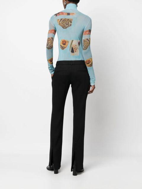 Acne Studios low-rise flared trousers - Black