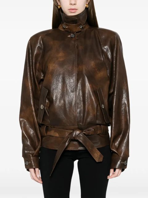 Magda Butrym belted jacket - Brown