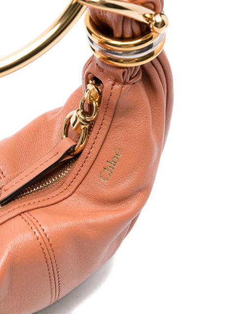 Chloé mini Bracelet leather tote bag - Brown