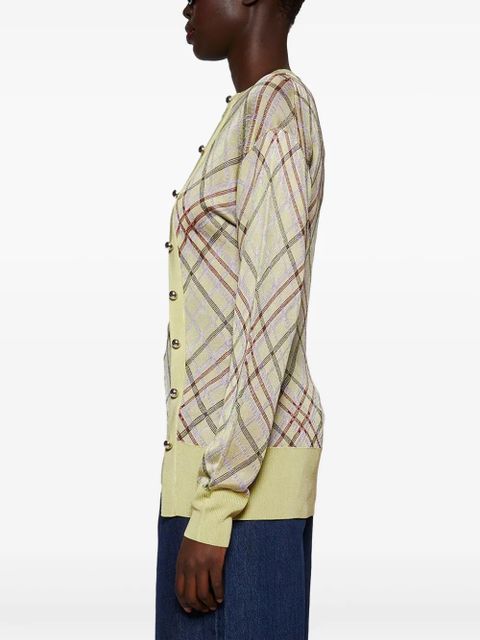 Rabanne checked cardigan - Neutrals