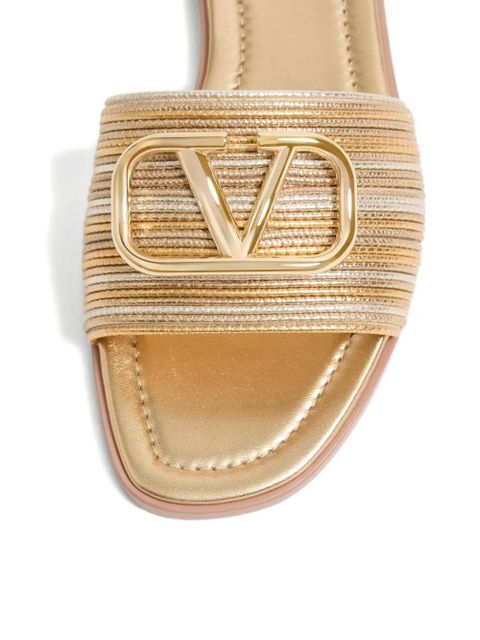 Valentino Garavani VLogo Signature sandals - Gold