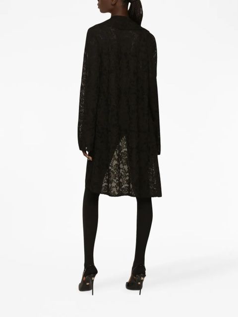 Dolce & Gabbana Lace-stitch DG jacket - Black