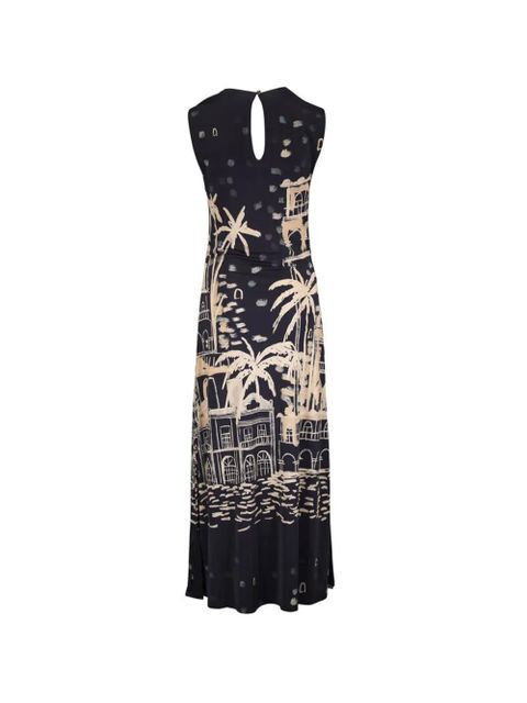 Johanna Ortiz print-detail sleeveless midi dress - Black - zdjęcie produktu nr 2