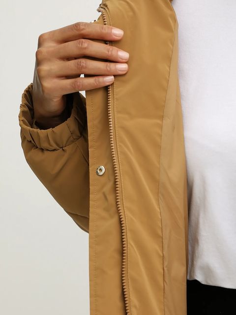 EA7 Emporio Armani kurtka kolor brązowy zimowa AF16078.7W000652