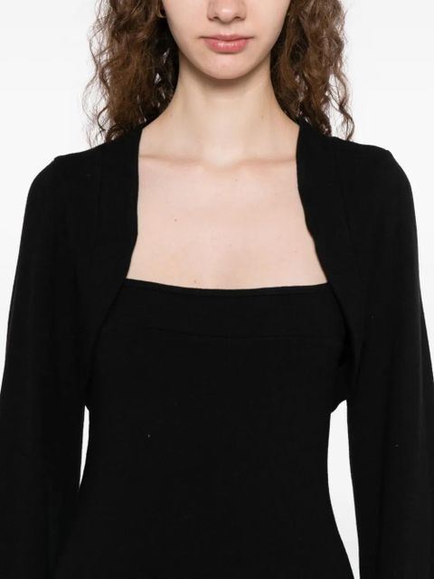 Reformation CHLOE knited shrug dress set - Black