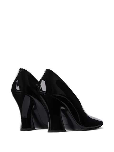 Givenchy 95mm sculpted patent leather pumps - Black