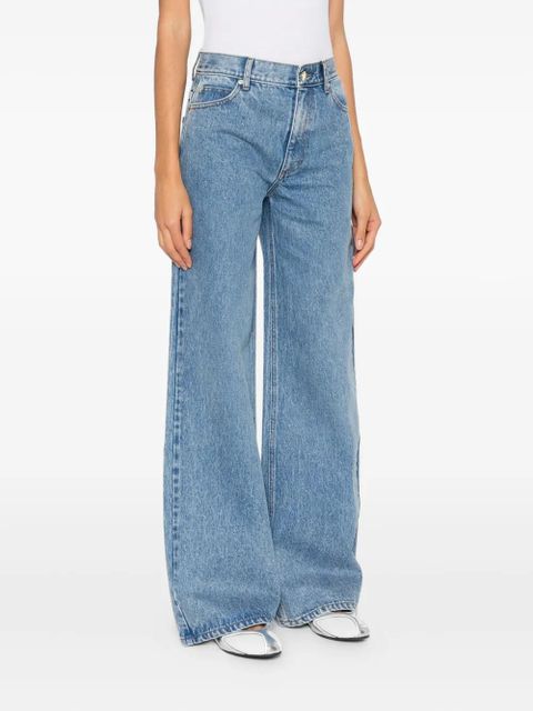 SANDRO belt-loops trousers - Blue