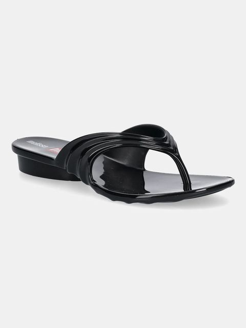 Melissa japonki MELISSA FLIP FLOP DIESEL AD damskie kolor czarny na płaskim obcasie M 36151 - zdjęcie produktu nr 1
