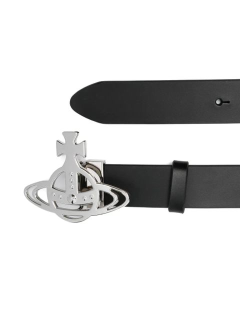 Vivienne Westwood orb-buckle leather belt - Black - zdjęcie produktu nr 2