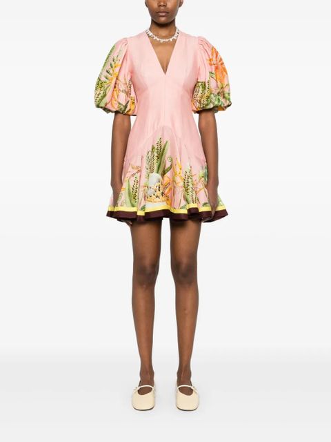 ALEMAIS Papaya mini dress - Pink