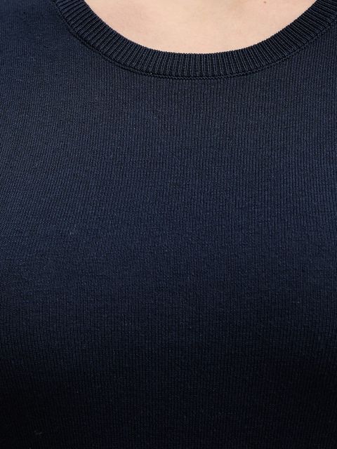 Weekend Max Mara sweter z dodatkiem jedwabiu GABARRA damski kolor granatowy lekki 2615361081600