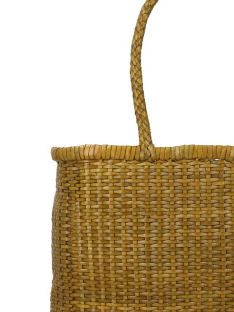 DRAGON DIFFUSION big B Weave leather shoulder bag - Green - zdjęcie produktu nr 2