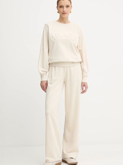 Silvian Heach spodnie dresowe MOUJANE kolor beżowy gładkie GPA25050PA - zdjęcie produktu nr 2