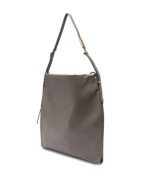 PINKO logo-plaque tote bag - Brown