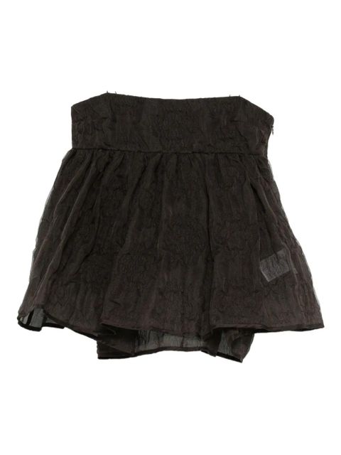 Cecilie Bahnsen Veronica matelassé-effect tank top - Brown