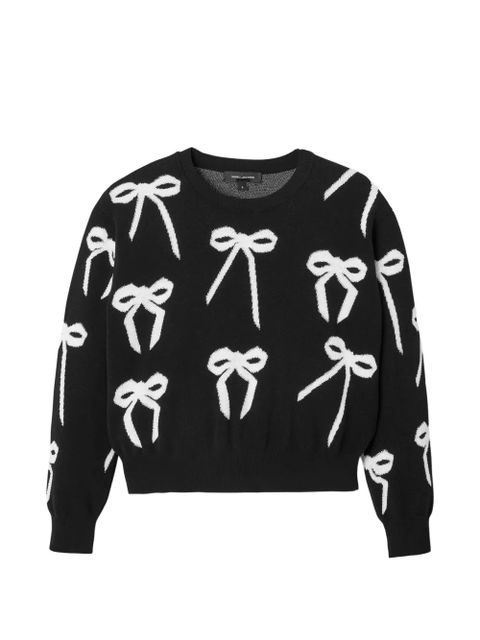 Marc Jacobs bow-detail round-neck sweater - Black - zdjęcie produktu nr 1