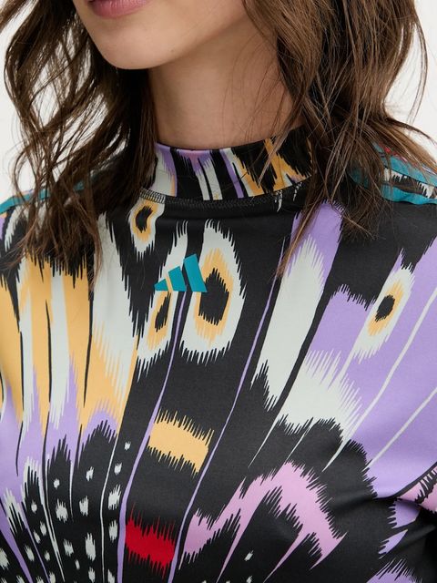 adidas longsleeve x Farm Rio kolor multicolor z półgolfem JL8649