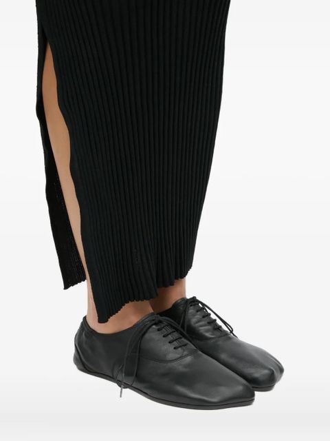 MM6 Maison Margiela square-toe Oxford shoes - Black