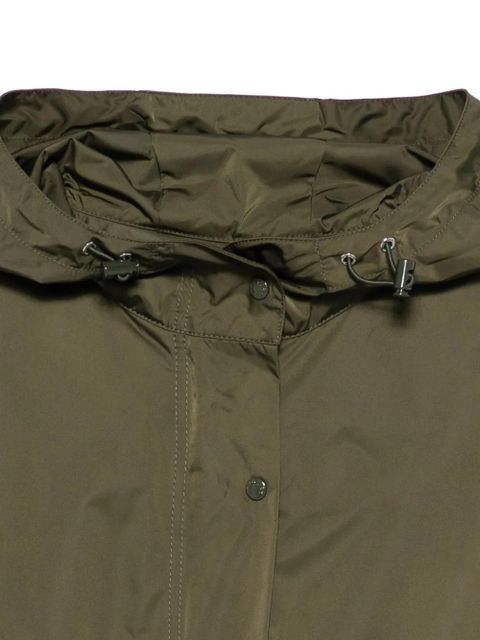 Moncler logo-patch hooded jacket - Green