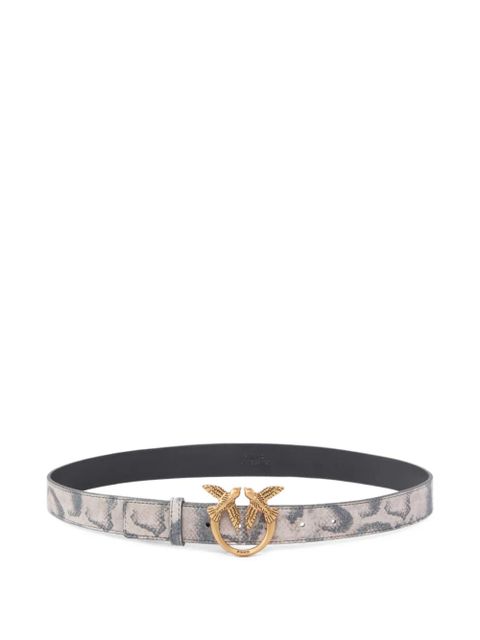PINKO bird-buckle patterned belt - Grey - zdjęcie produktu nr 1
