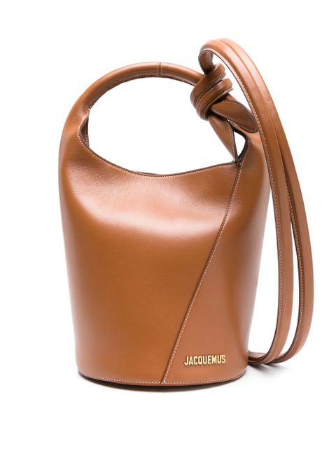 Jacquemus Le Petit Tourni leather bucket bag - Brown - zdjęcie produktu nr 1