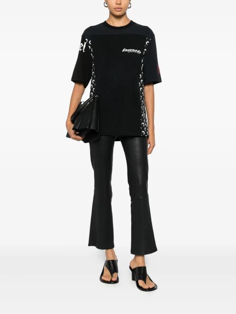 Marine Serre graphic-print T-shirt - Black - zdjęcie produktu nr 2