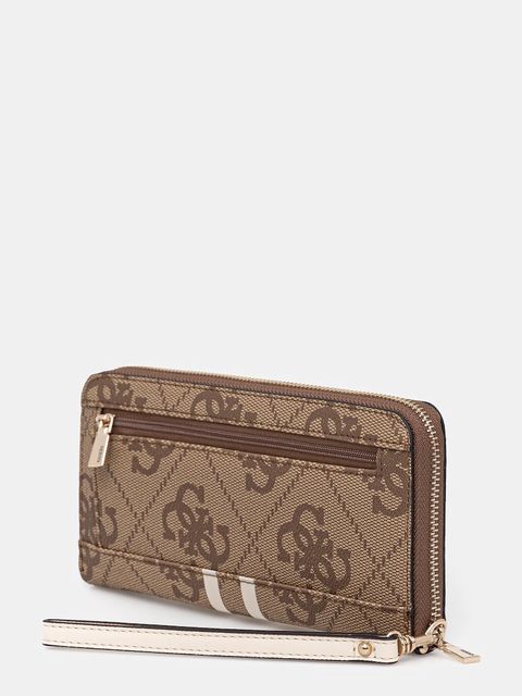 Guess portfel LAUREL damski kolor beżowy SWOS74 59146 - zdjęcie produktu nr 2